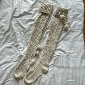 UGG over the knee cable sock